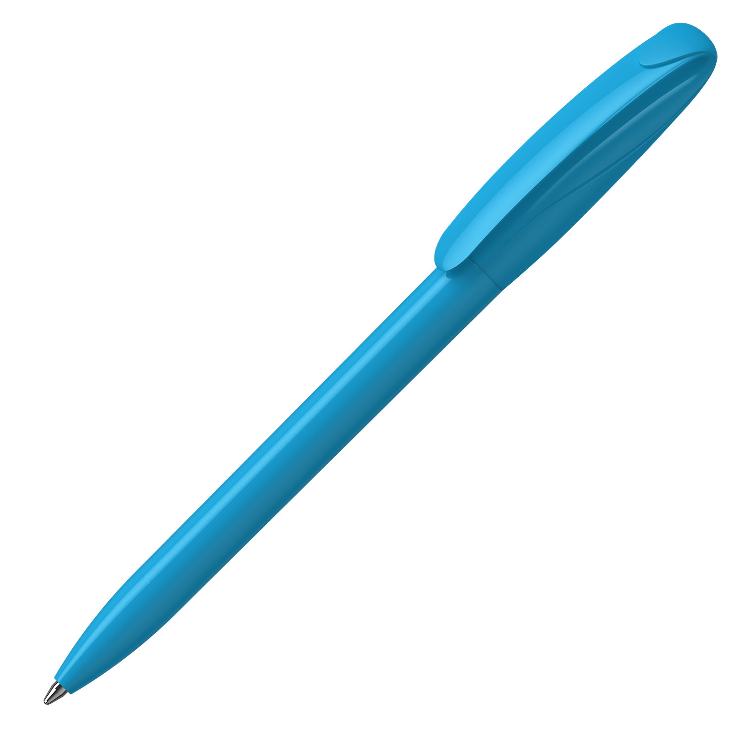 Klio Kugelschreiber Boa high gloss Cyan