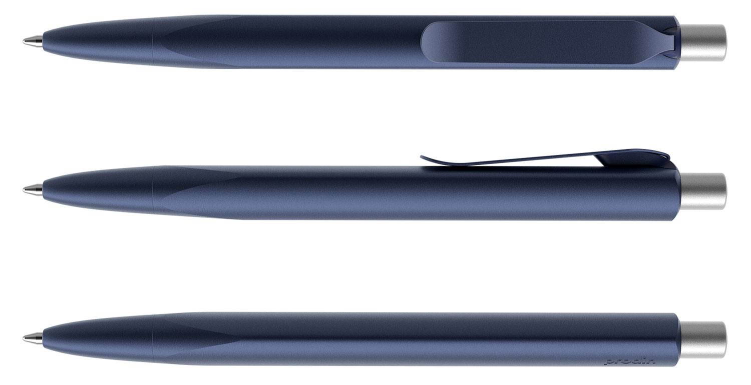 Prodir Kugelschreiber MS8 PSS S63 S70 Cobalt Blue-Silver