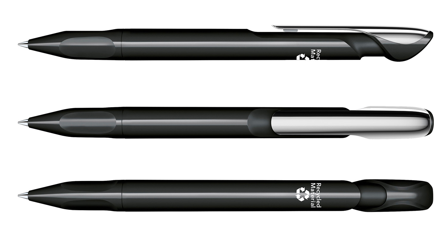 Senator Kugelschreiber Evoxx Recycled MC Schwarz Poliert
