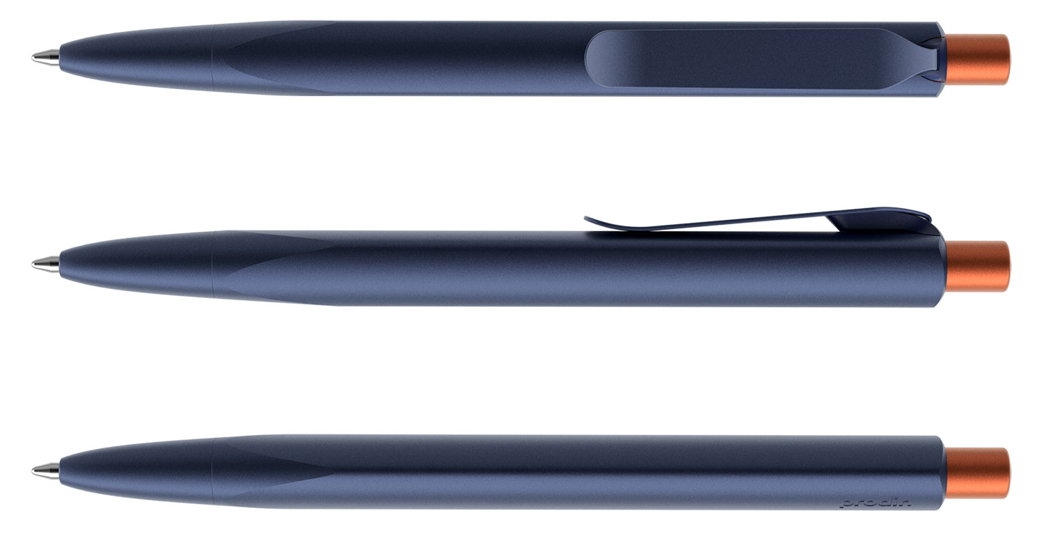 Prodir Kugelschreiber MS8 PSS S63 S15 Cobalt Blue-Canyon Orange
