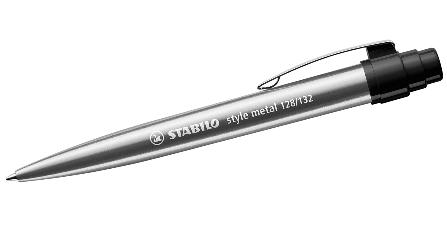 STABILO Kugelschreiber style metal Schwarz