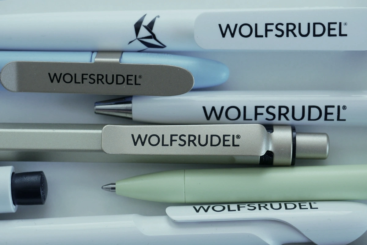 Druck- und Veredelungsverfahren für Werbekugelschreiber