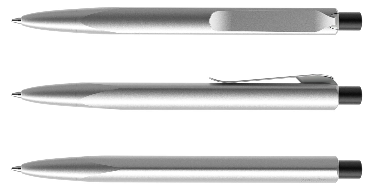 Prodir Kugelschreiber MS8 PSS S70 S80 Silver-Black