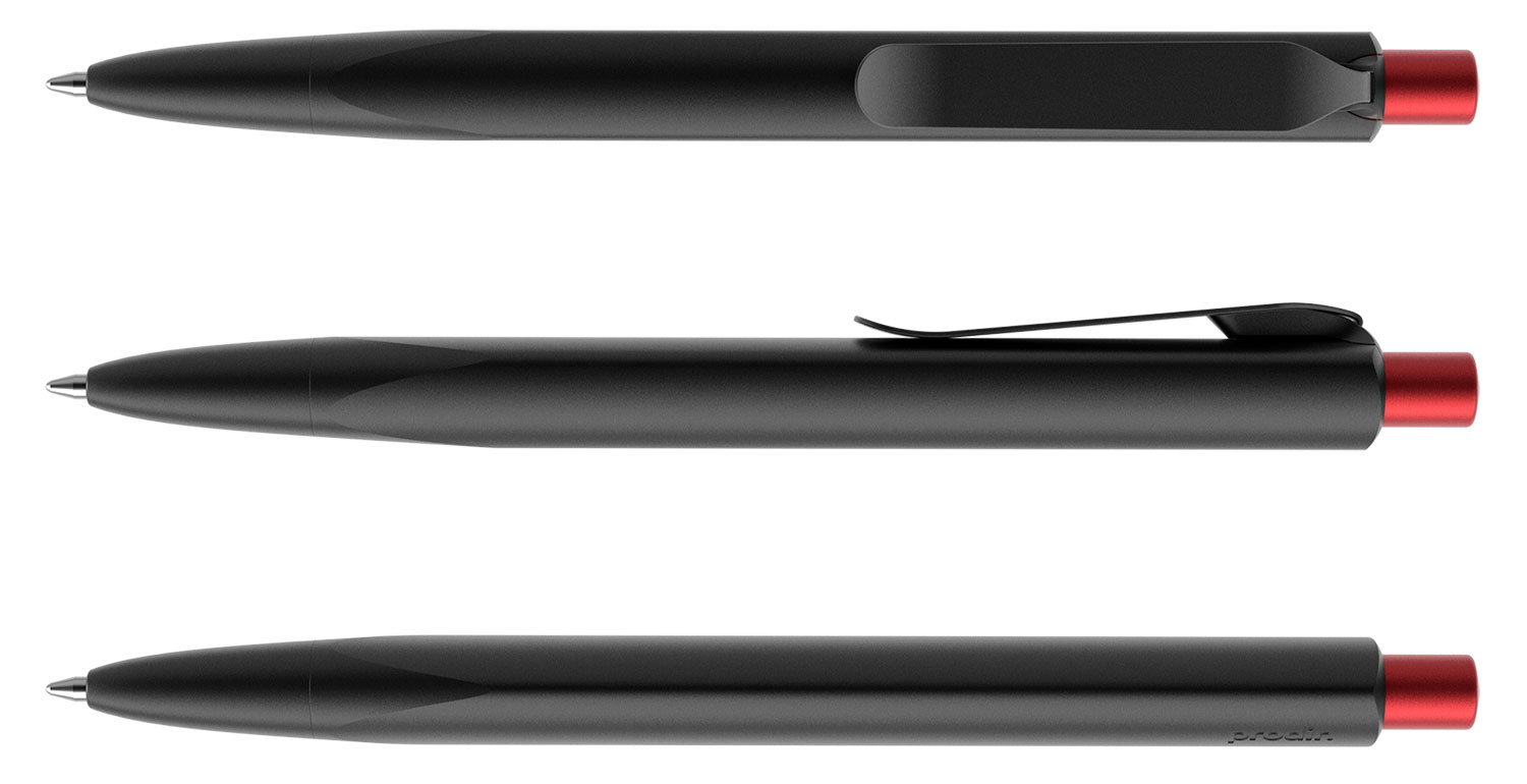 Prodir Kugelschreiber MS8 PSS S80 S16 Black-Red Jasper