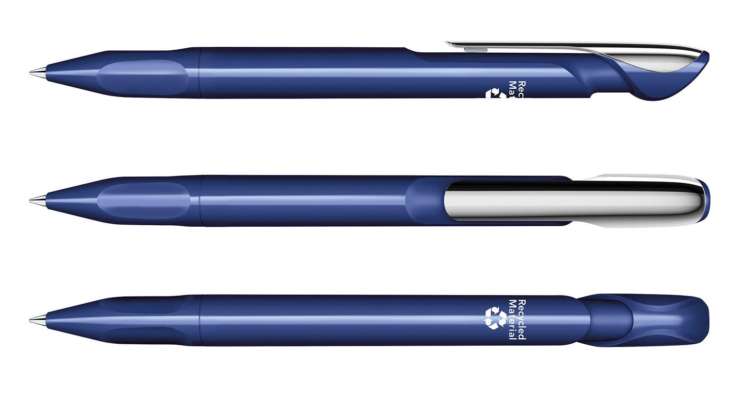 Senator Kugelschreiber Evoxx Recycled MC Blau Poliert